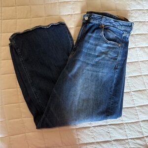 American Eagle Black Wide-Leg Jeans Size 18